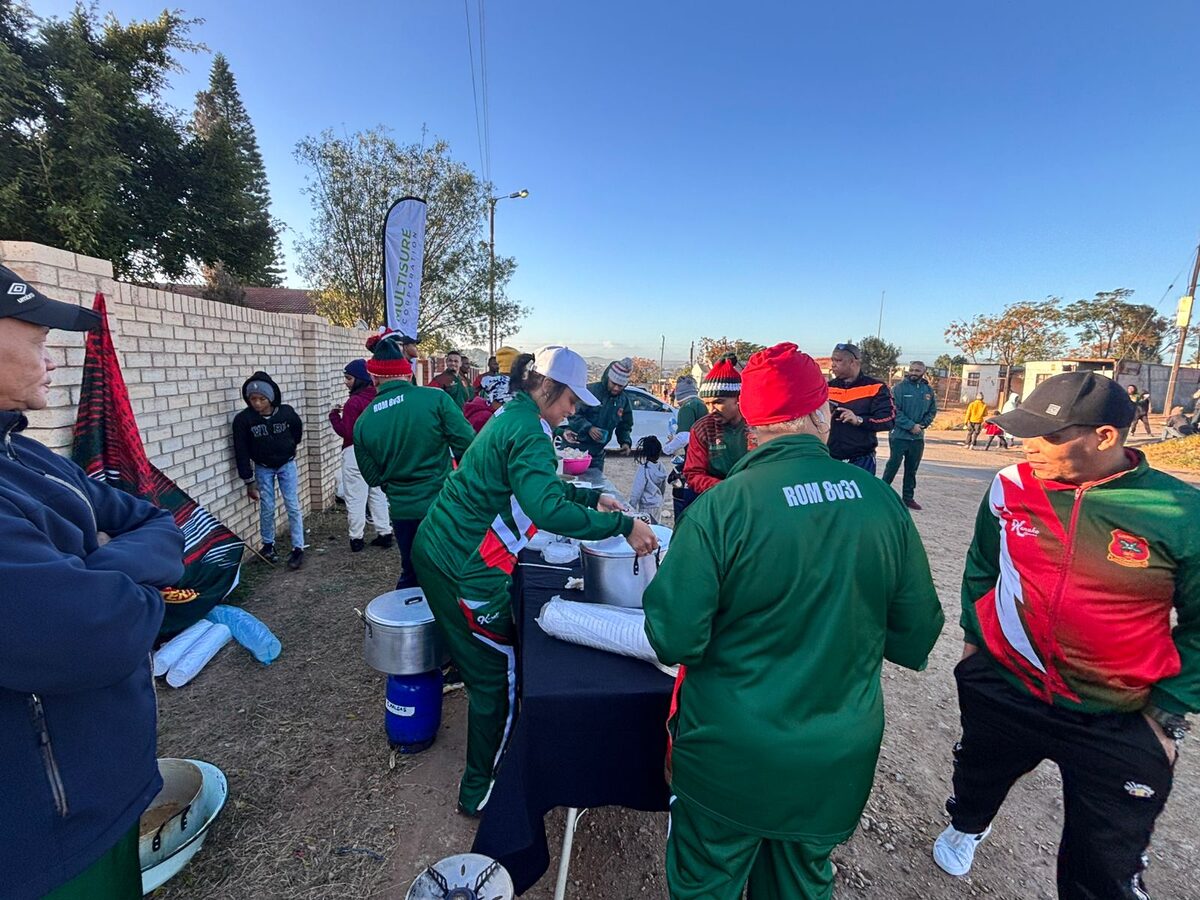 The Garden Club representatives at a recent soup kitchen.