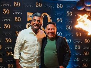 Two friends, four decades, one
honest, hilarious and heartfelt night
