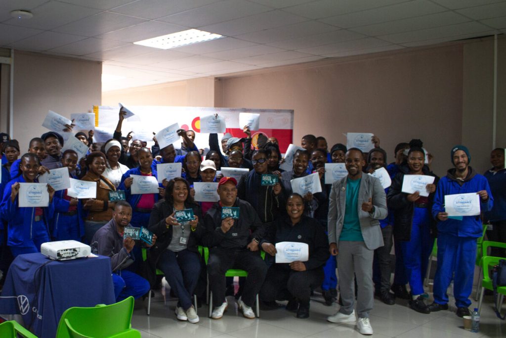 Trainees with their supervisors and the Say NO to Drugs representative.