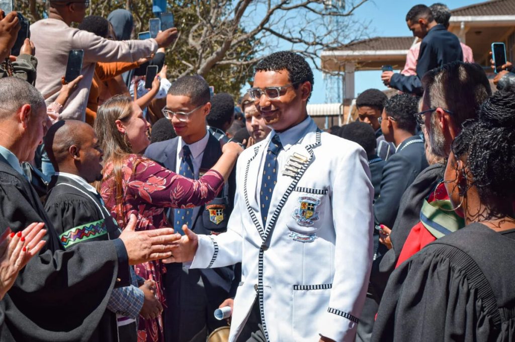 Sabir Hippolyte was awarded with Muir College's highest Honours blazer for his academic excellence at this year's Valedictory service.
