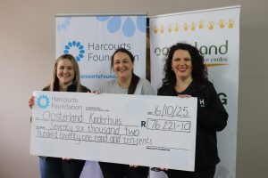 Harcourts UD donate event proceeds to Oosterland CYCC