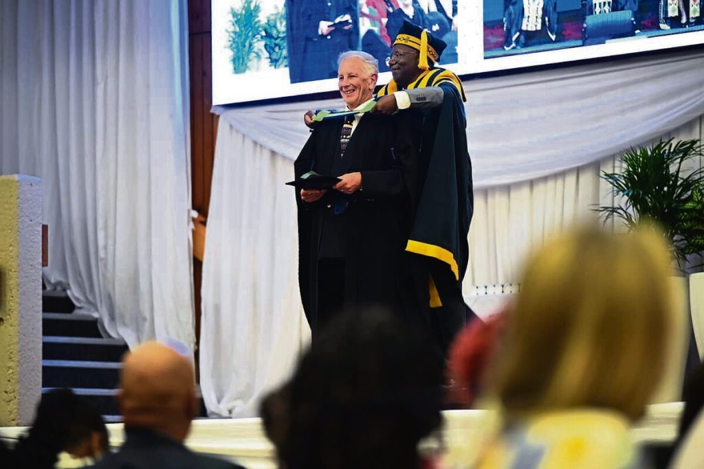 Richard Borain completed the qualification he started whilst living in Pretoria in the 1980s.