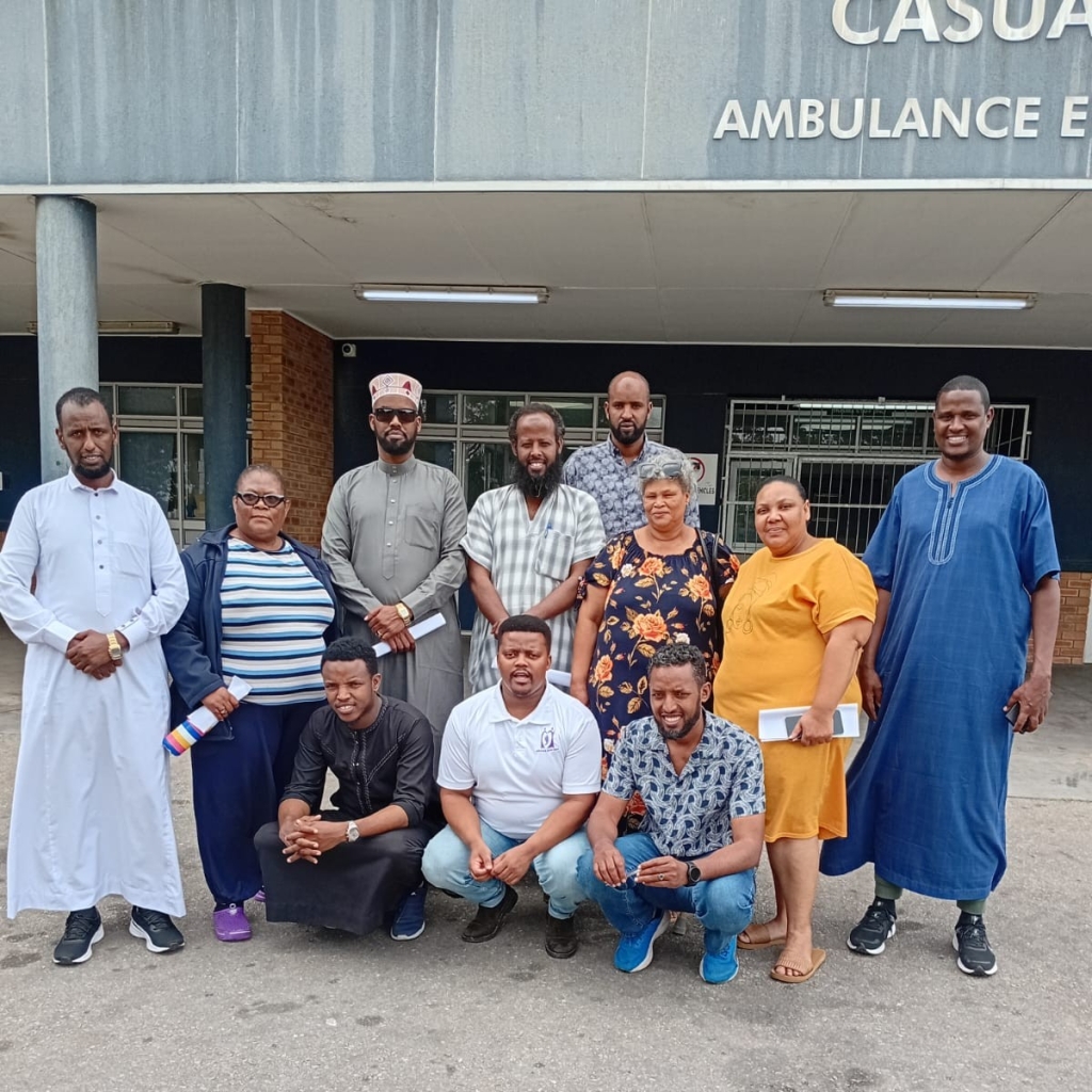 The Somali community of Kariega and UPH board members at the meeting.