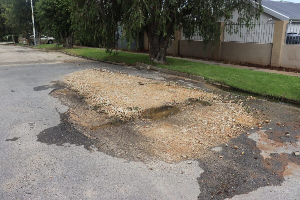 The leak was fixed, filled and leaked again.