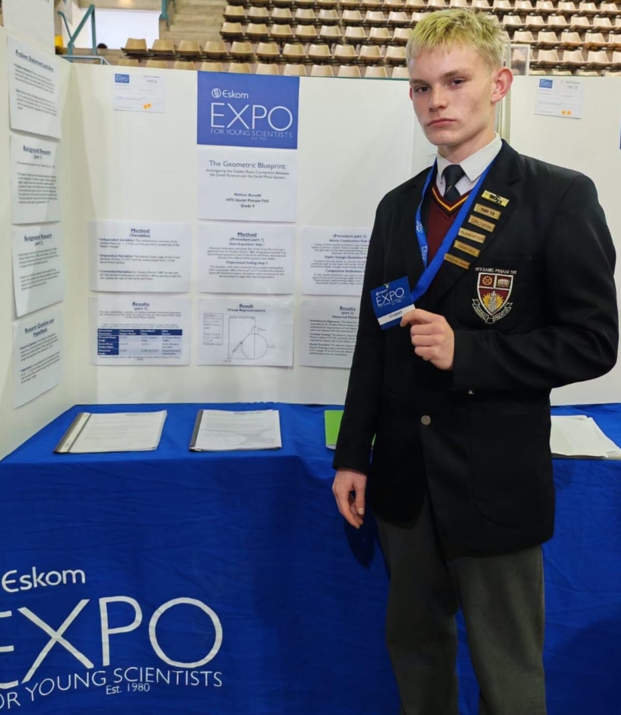 Best Junior Category Project for Mathematics - Nathan Benadรฉ, Grade 9, Daniel Pienaar Technical High School.