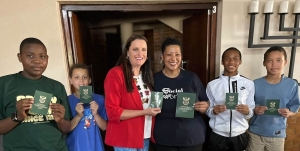 Grade 7s receive ‘passport stamps’ for high school journey