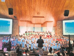 Sing seënwense uit volle bors