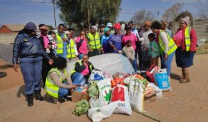 Female officers show Welkom they care