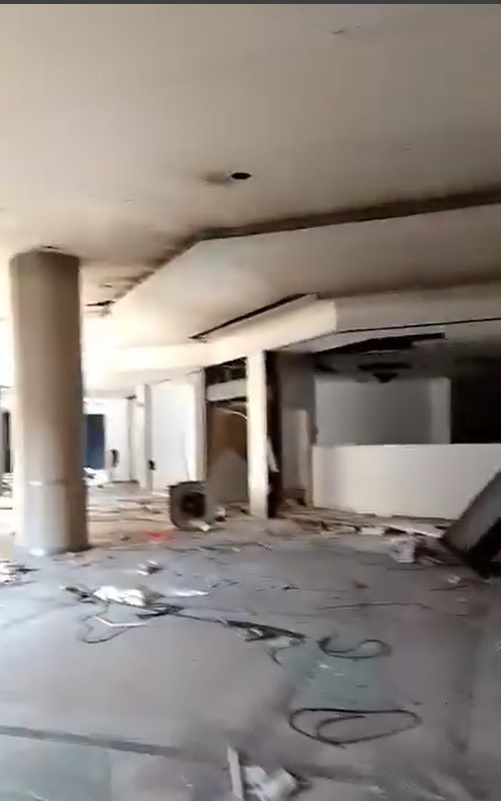 The conditions in the Amogela Mall are hazardous