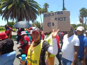 Matjabeng employees show their disgust with Khalipha in peaceful march