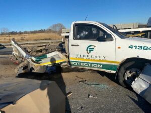 Security vehicle Bombed during heist