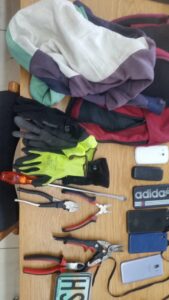 Burglary suspects caught in the act