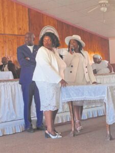 Women show their support