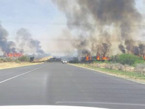 Brand saai verwoesting