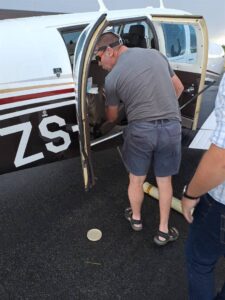 Emergency landing after snake slides down pilot’s back