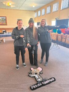 Gives reason for smiles