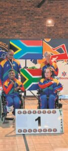 Two hit mark in boccia