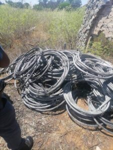 Stolen copper cables found in field near Hennenman