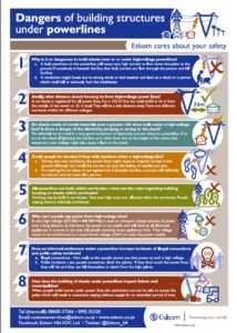 The dangers related to building under powerlines