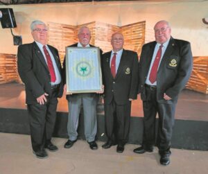 Former officers reunite