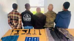 Five arrested after armed robbery of bread delivery truck