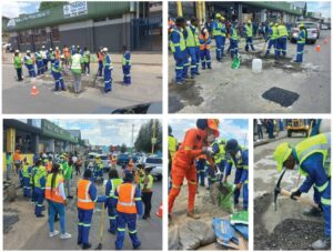 Vele hande maak ligte werk van slaggate op Vrystaatse paaie