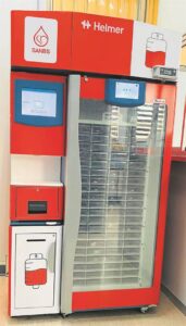 SANBS launches its smart blood fridge