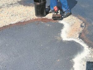 Tonne teer vul slaggate