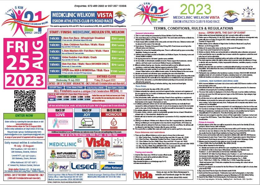 Al die inligting wat belangstellendes benodig.Foto