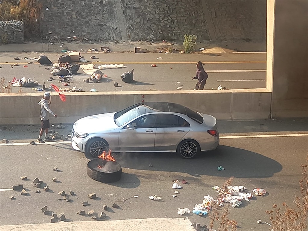 Manie Pretorius het hierdie foto van die betogings