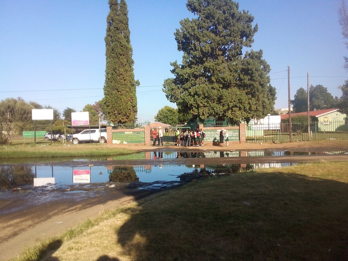 Sewerage posing a danger to school children