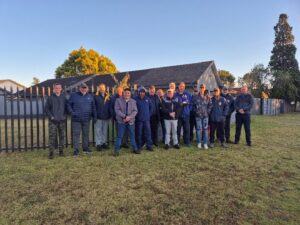 Birds taking to the sky