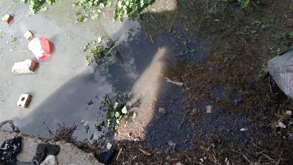 A nearby residential property was surrounded by ra