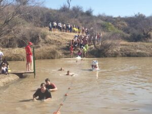 Swim challenge travels