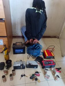 Ex employee arrested with stolen items