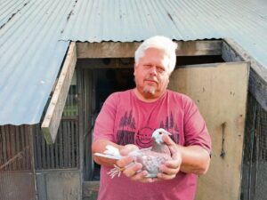 Spogduif het lang asem