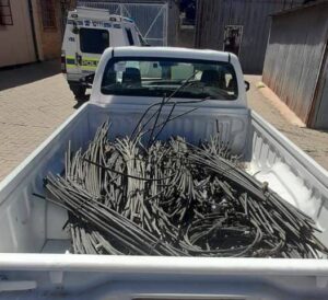 Ventersburg police arrest a foreign national with copper cable worth R443 000