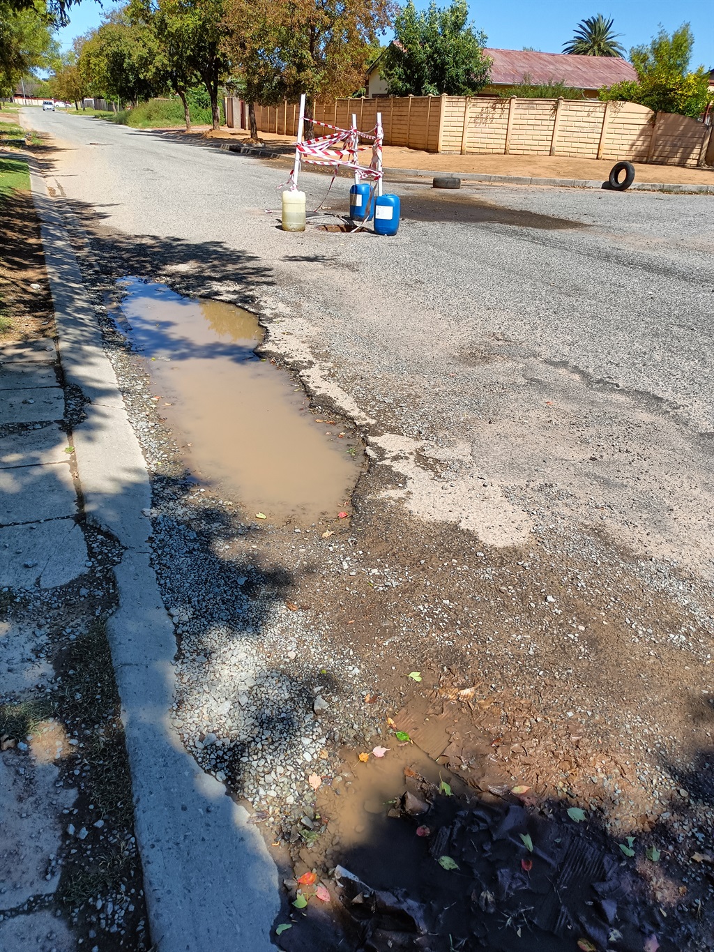 There are more than ten major holes in roads, bad 