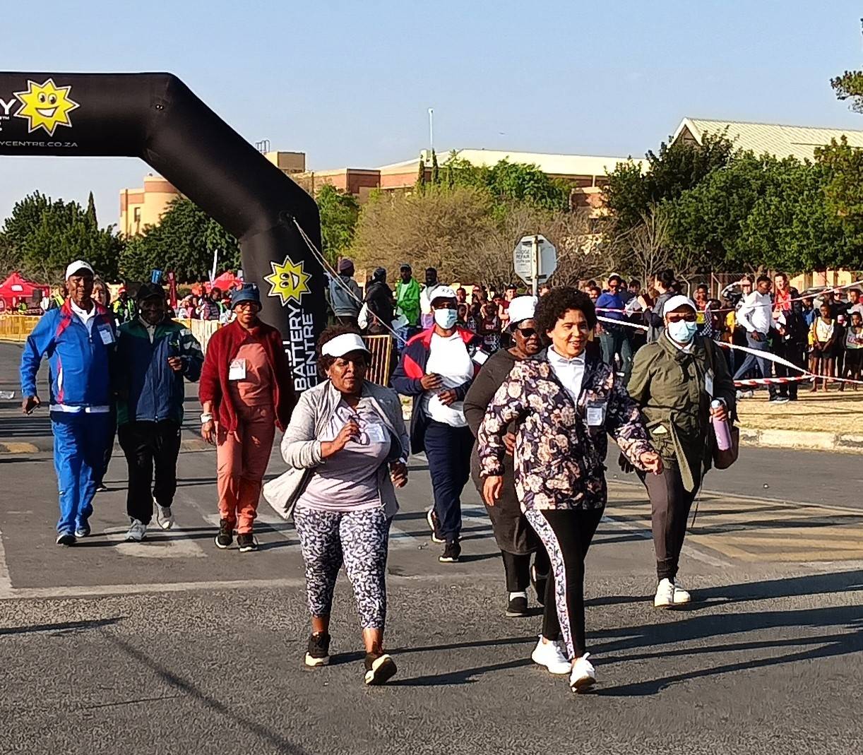 A large group of women entered the 1,6 km masters 