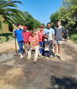 Unemployed youth do service in their community