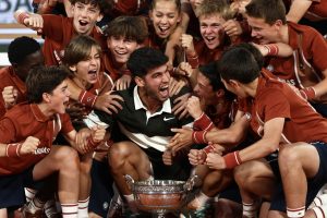 Alcaraz stuns Sinner in all-time great French Open final