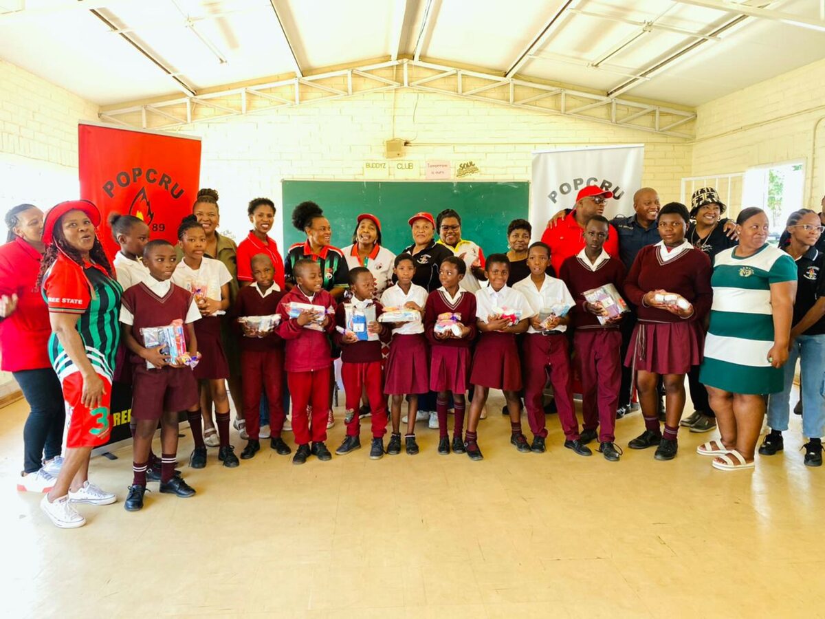 The Thabong Police and Prisons Civil Rights Union (Popcru) and the Local Criminal Records Center (LCRC) did a community outreach to the Tsakani Primary School in Thabong