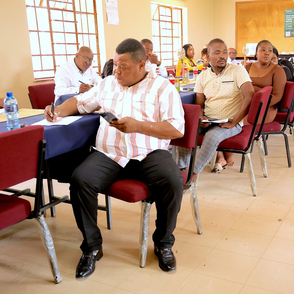 Phaello Zonke, district education director, delivered an overview of the educational landscape in the district. 