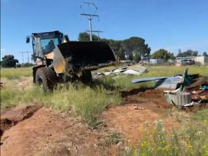 Shacks cleared in crackdown