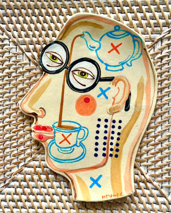 A ceramic work of art by Kevin Collins. Visual arts will be part of the festival offering. 