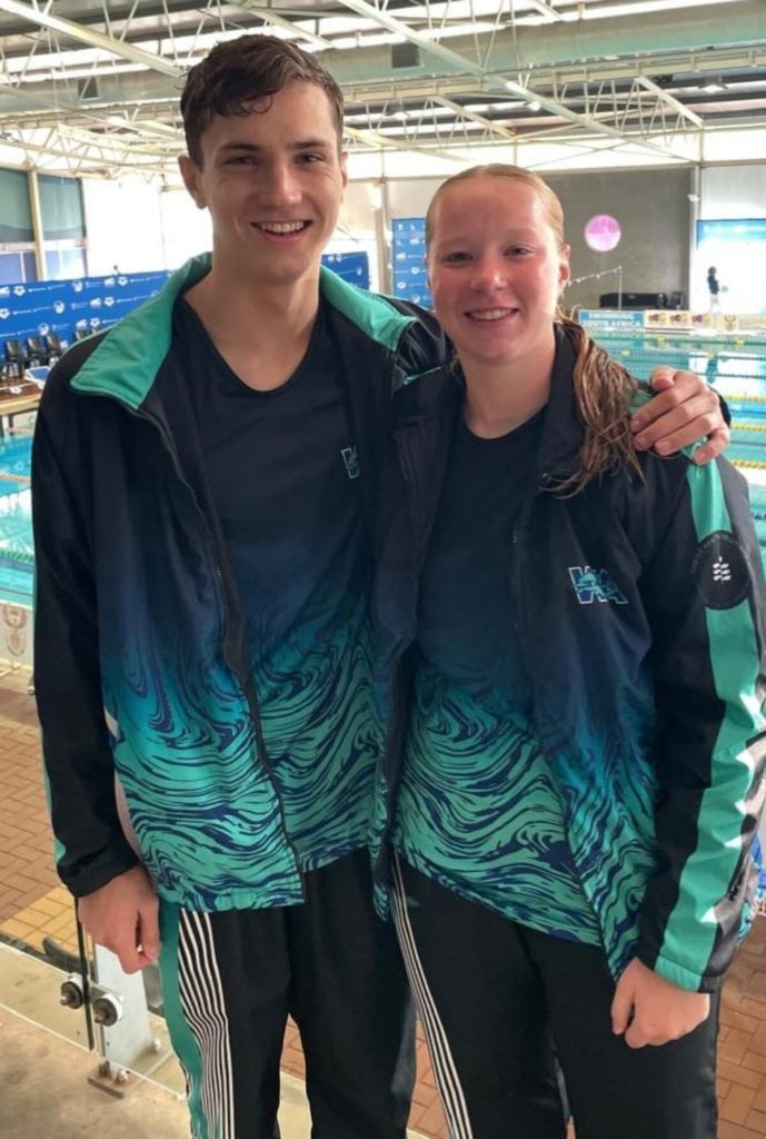 Drake O'Tool and Ashley Seymour delivered outstanding performances at the SA Youth Championships, held at the Newton Park Swimming Pool in Gqeberha in the Eastern Cape.