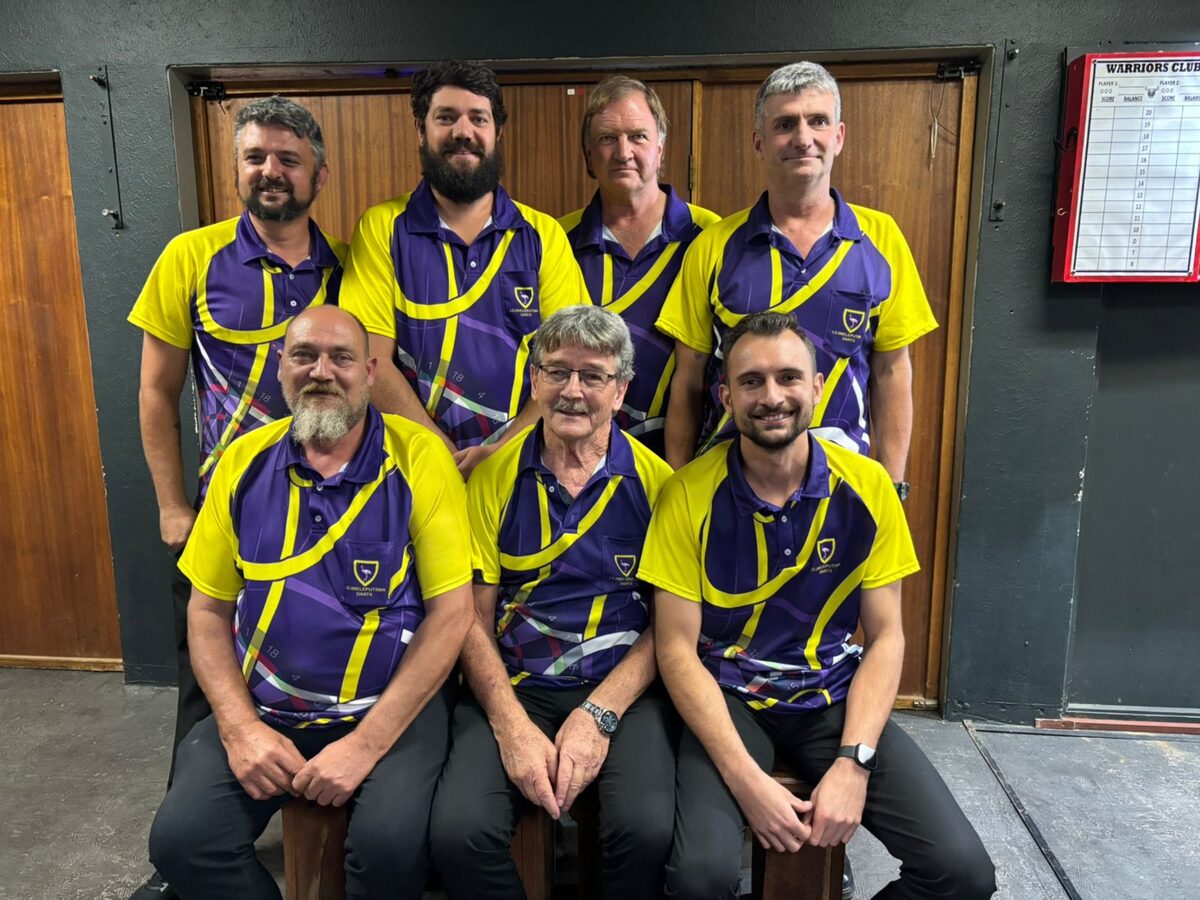 
The mens team that will be competing at the South African Darts Championship in Belville in July 