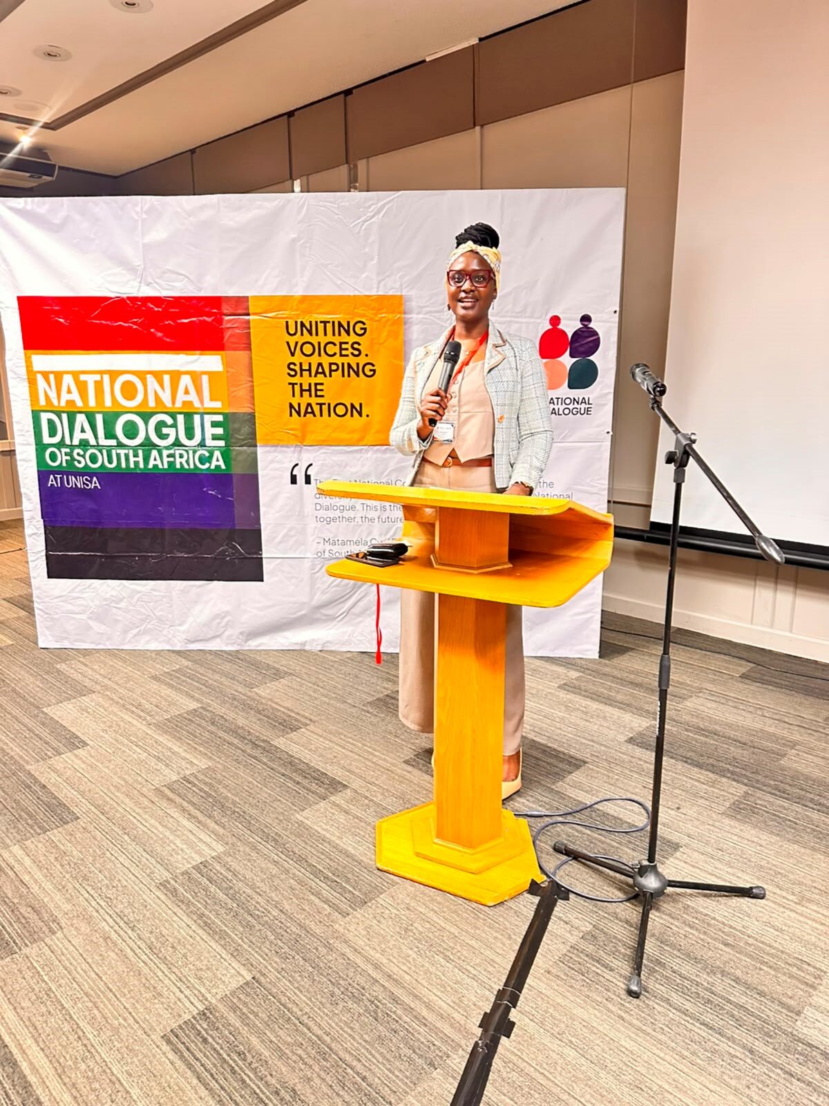 Dr Rito Madingana was selected as one of 100 young delegates to participate in the National Youth Dialogue.