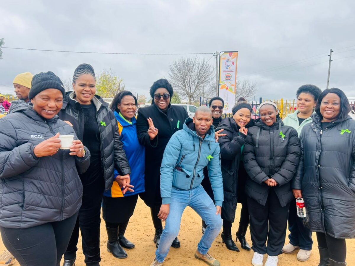 Some of the guests who attended the Children's Day function are from the left Juliet Zondi, Amelia Mofokeng, Phalimo Makhaotse, Boitumelo Mokhothu, Mokwenanyana Kalake, Ogaisitse Diseko, Refilwe Makhathe, Malerato Salemane, Eunice Maleka and Gladys Mokodutlo