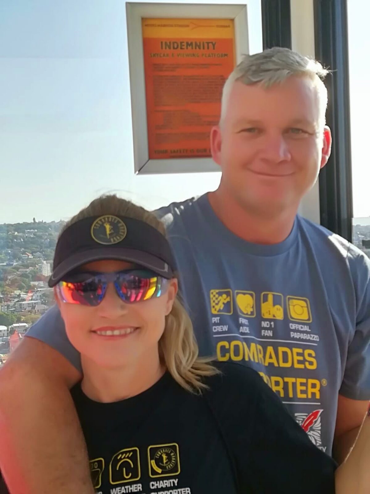 
Charmaine en Chris Nortier. Sy sê sy doen dit met die ondersteuning van haar man wat haar ongelooflik baie ondersteun.